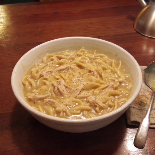 Quick Chicken and Dumplings (Peggy's Restaurant way) 
