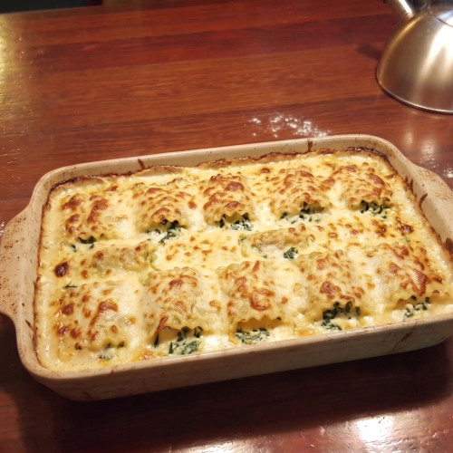 Spinach Lasagna Roll-Ups