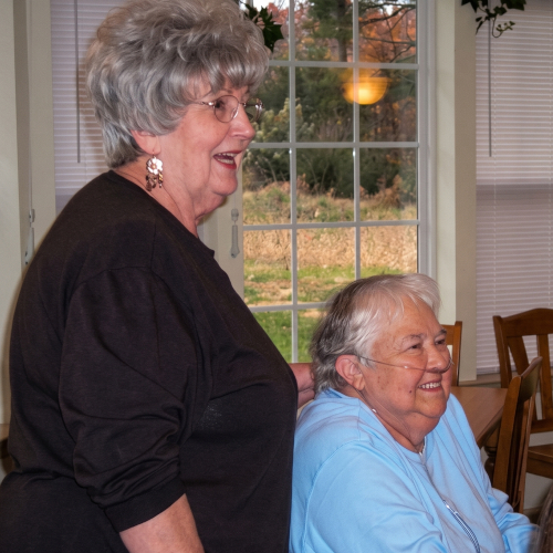 Peggy Chaney and Libby Posey