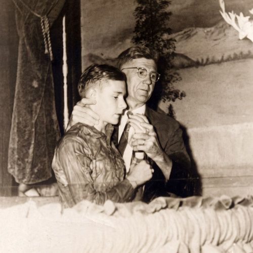 Rev. Robert L. Chaney performing a baptism