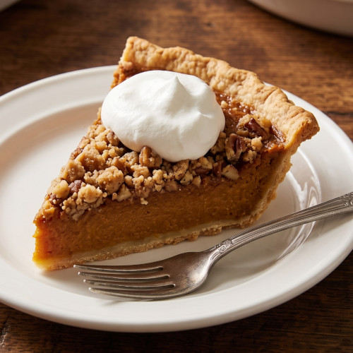 Cinnamon Streusel Sweet Potato Pie