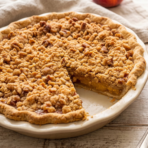 Crunch Top Peach Pie